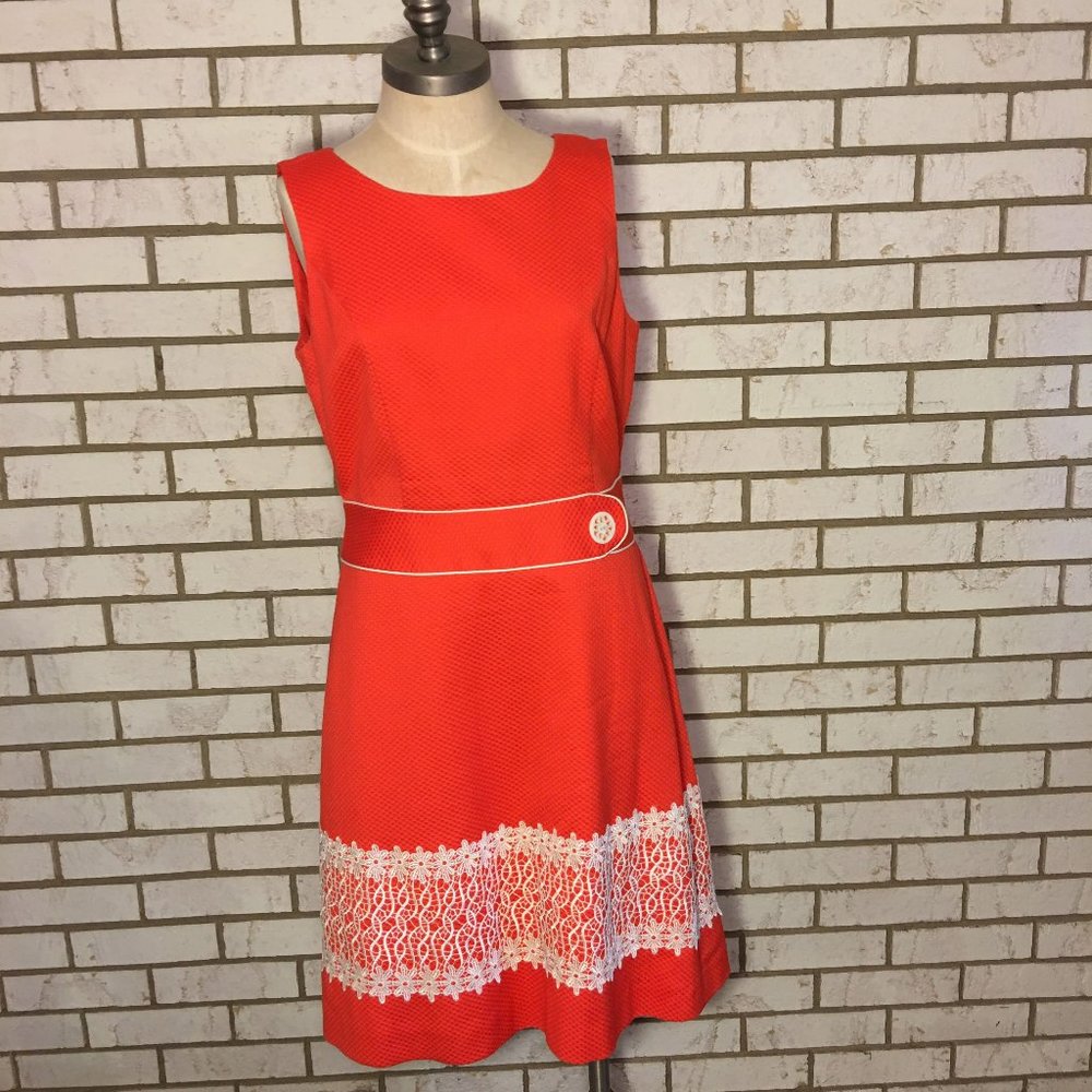 Alexandra Bartlett | Orange Vintage Style Dress 10
